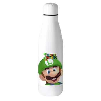 Super mario Luigi, Μεταλλικό παγούρι θερμός (Stainless steel), 500ml