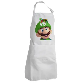 Super mario Luigi, Ποδιά Σεφ Ολόσωμη Ενήλικων (με ρυθμιστικά και 2 τσέπες)