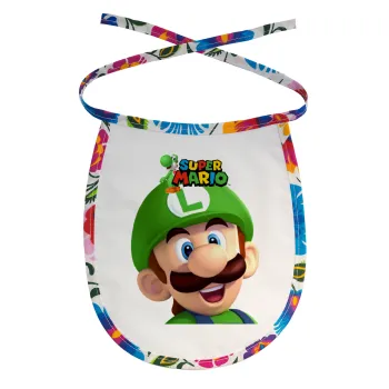 Super mario Luigi, Σαλιάρα μωρού αλέκιαστη με κορδόνι Χρωματιστή