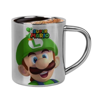 Super mario Luigi, Κουπάκι μεταλλικό διπλού τοιχώματος για espresso (220ml)