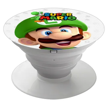 Super mario Luigi, Phone Holders Stand  Λευκό Βάση Στήριξης Κινητού στο Χέρι
