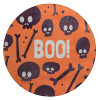 Halloween boo, Επιφάνεια κοπής γυάλινη στρογγυλή (30cm)