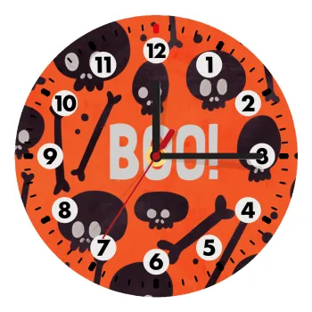 Halloween boo, Ρολόι τοίχου ξύλινο (20cm)