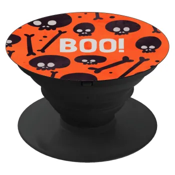 Halloween boo, Phone Holders Stand  Black Hand-held Mobile Phone Holder