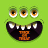 Halloween trick or treat 3 eyes monster