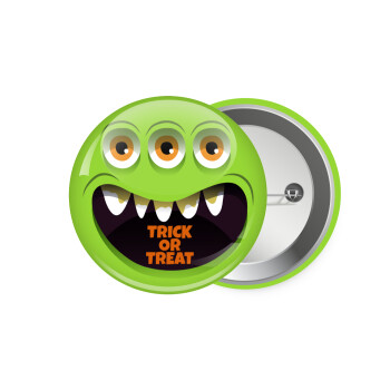 Halloween trick or treat 3 eyes monster, Κονκάρδα παραμάνα 7.5cm