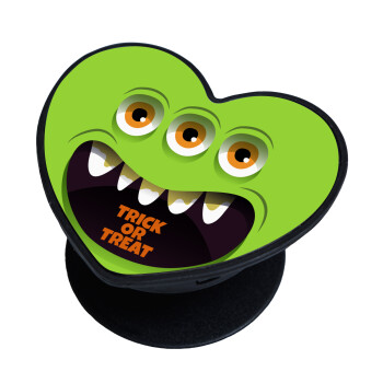 Halloween trick or treat 3 eyes monster, Phone Holders Stand  καρδιά Μαύρο Βάση Στήριξης Κινητού στο Χέρι