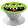Halloween trick or treat 3 eyes monster, Pop Socket Λευκό Βάση Στήριξης Κινητού στο Χέρι