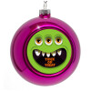 Purple Christmas tree ornament bauble 8cm