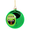 Green Christmas tree ornament ball 8cm