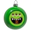 Στολίδι Χριστουγεννιάτικη μπάλα δένδρου Πράσινο 8cm