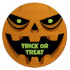 Halloween trick or treat Pumpkins, Επιφάνεια κοπής γυάλινη στρογγυλή (30cm)