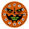 Halloween trick or treat Pumpkins, Wooden wall clock (20cm)