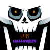 Halloween trick or treat Skeleton