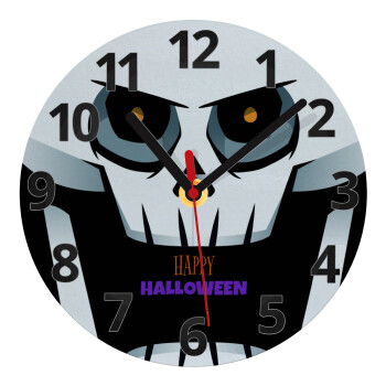 Halloween trick or treat Skeleton, Ρολόι τοίχου γυάλινο (20cm)
