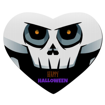 Halloween trick or treat Skeleton, Mousepad heart 23x20cm