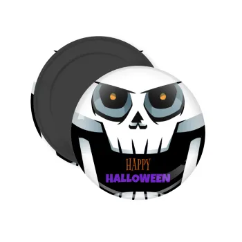 Halloween trick or treat Skeleton, Μαγνητάκι ψυγείου στρογγυλό διάστασης 5cm