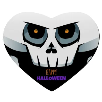 Halloween trick or treat Skeleton, Mousepad καρδιά 23x20cm
