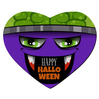 Halloween trick or treat Monster, Mousepad heart 23x20cm