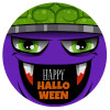 Halloween trick or treat Monster, Mousepad Round 20cm