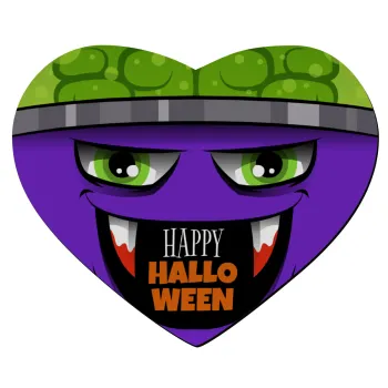 Halloween trick or treat Monster, Mousepad καρδιά 23x20cm