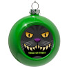 Green Christmas tree ornament bauble 8cm