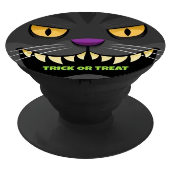 Halloween trick or treat Cat, Phone Holders Stand  Black Hand-held Mobile Phone Holder