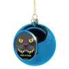 Blue Christmas tree ball ornament 8cm