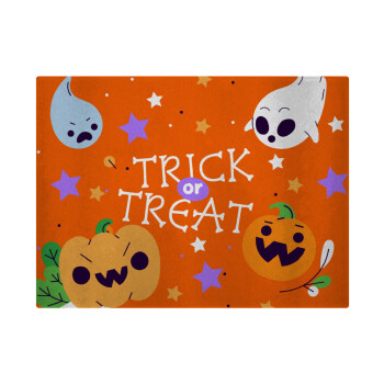 Halloween trick or treat Ghosts and Pumpkins, Επιφάνεια κοπής γυάλινη (38x28cm)