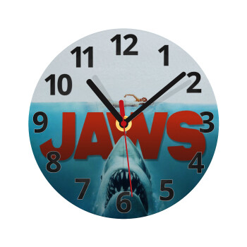 Shark jaws, Ρολόι τοίχου γυάλινο (20cm)