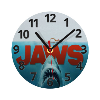 Shark jaws, Ρολόι τοίχου γυάλινο (20cm)