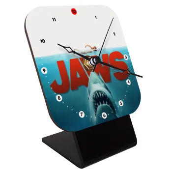 Shark jaws, Επιτραπέζιο ρολόι ξύλινο με δείκτες (10cm)