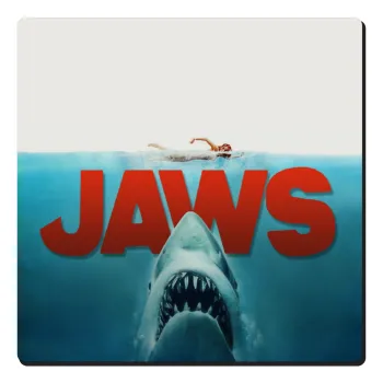 Shark jaws, Τετράγωνο μαγνητάκι ξύλινο 6x6cm