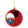 Christmas tree ball Red 8cm