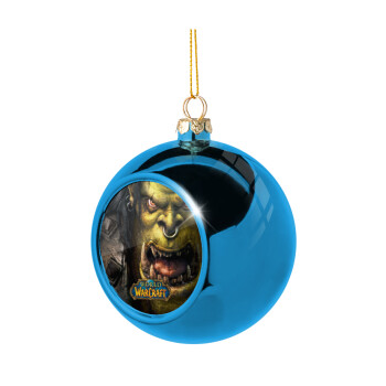 Worl of Warcraft, Blue Christmas tree ball ornament 8cm