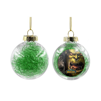 Worl of Warcraft, Χριστουγεννιάτικη μπάλα δένδρου διάφανη με πράσινο γέμισμα 8cm