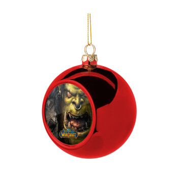 Worl of Warcraft, Χριστουγεννιάτικη μπάλα δένδρου Κόκκινη 8cm