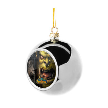 Worl of Warcraft, Χριστουγεννιάτικη μπάλα δένδρου Ασημένια 8cm