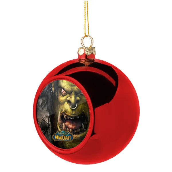 Worl of Warcraft — Christmas tree ball Red 8cm