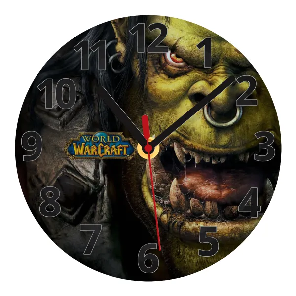 Worl of Warcraft — Glass wall clock (20cm)
