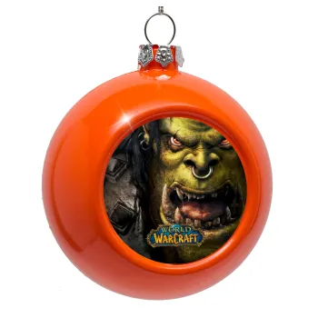 Worl of Warcraft, Στολίδι Χριστουγεννιάτικη μπάλα δένδρου Πορτοκαλί 8cm