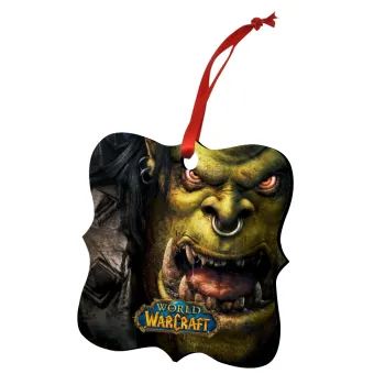 Worl of Warcraft, Στολίδι Χριστουγεννιάτικο στολίδι polygon ξύλινο 7.5cm