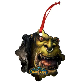 Worl of Warcraft, Christmas ornament snowflake wooden 7.5cm