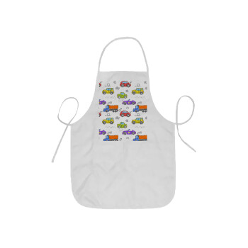 Colorful cars, Ποδιά Σεφ ολόσωμη κοντή  Παιδική (44x62cm)