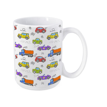 Colorful cars, Κούπα Mega, κεραμική, 450ml