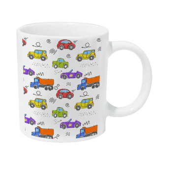 Colorful cars, Κούπα Giga, κεραμική, 590ml