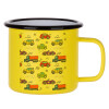 Metallic enamel MATT Yellow cup 360ml