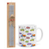 Easter Set, Ceramic Cup (330ml) & Easter aromatic flat candle (30cm) (GRAY)