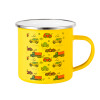 Yellow Enamel Metallic Cup 360ml