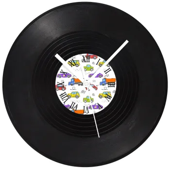 Αμαξάκια, Ρολόι τοίχου Βινύλιο (30cm)